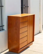 Vintage 1960s Danish Teak Dresser/Wardrobe