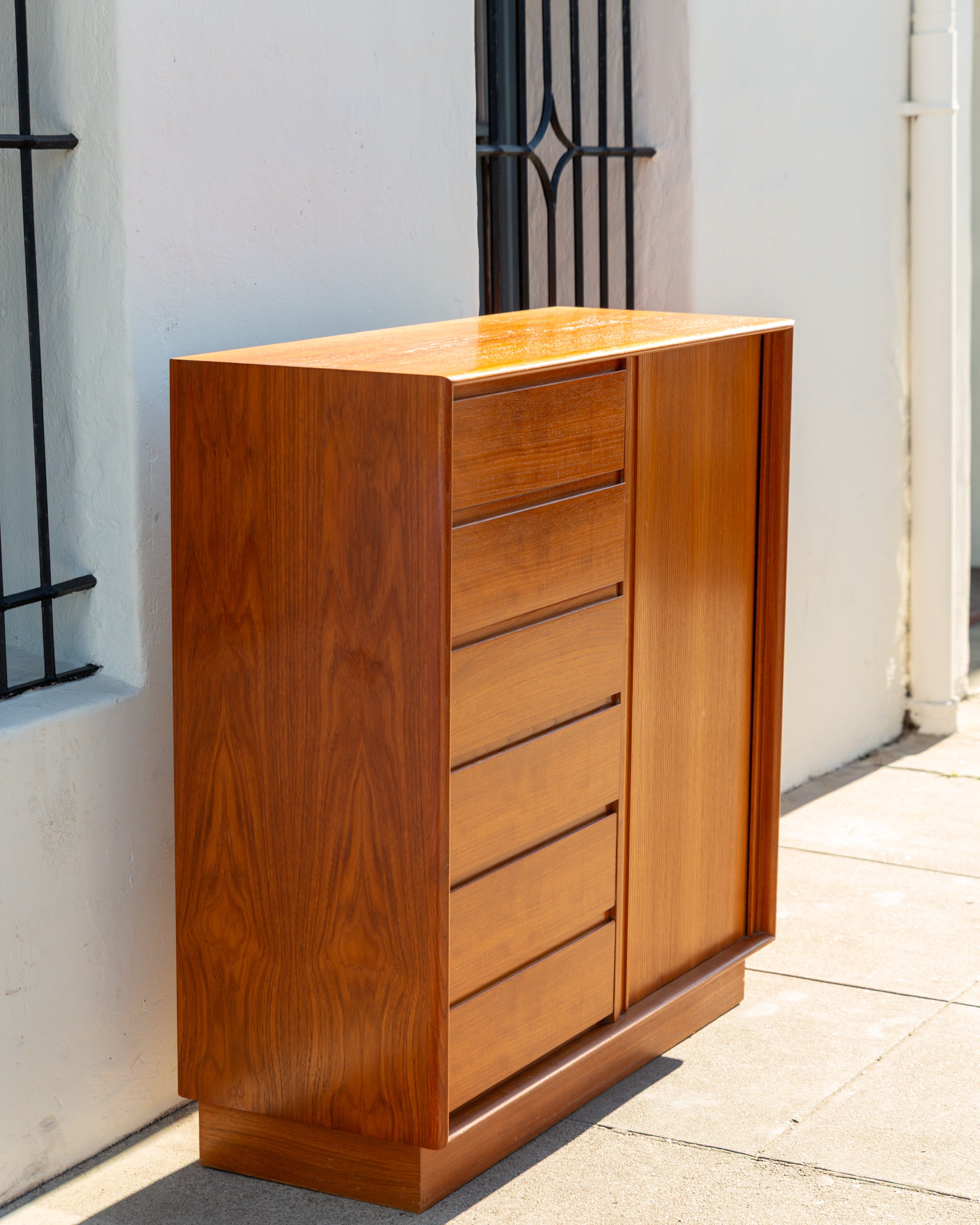 Vintage 1960s Danish Teak Dresser/Wardrobe