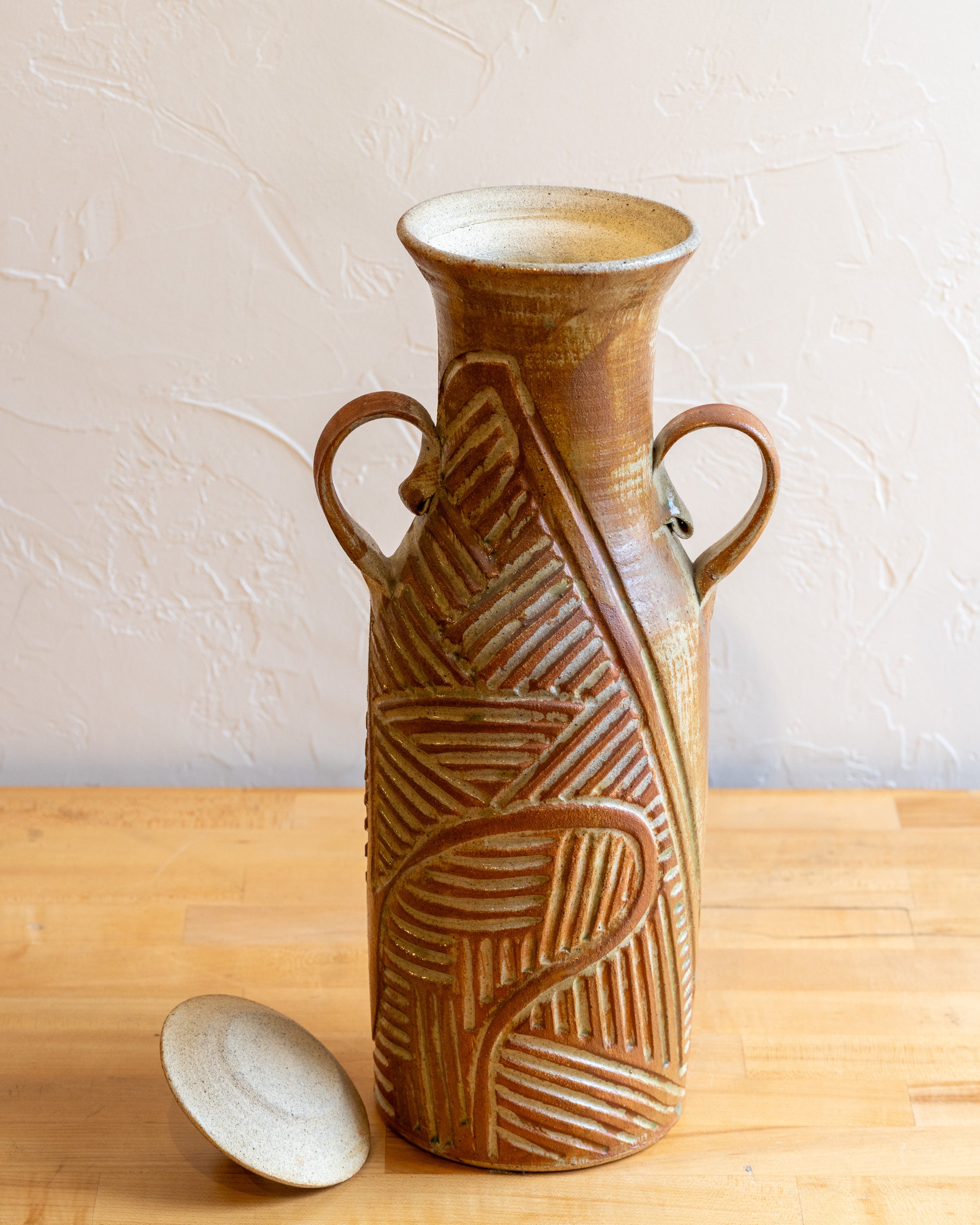 Tall Studio Pottery Vessel by Eric Kinsey