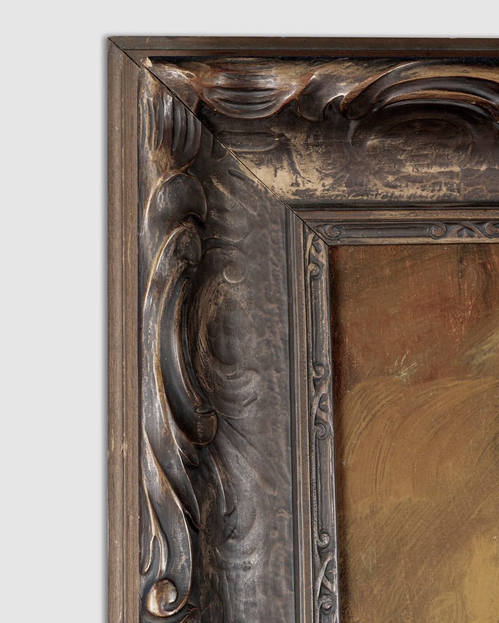 Antique Framed Oil On Canvas By Charles Matthew Crocker