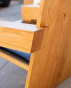 Custom Chair Made Out of Elmwood By French Architect