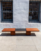 Mid-Century Walnut Expanding Coffee Table by John Keal for Brown Saltman
