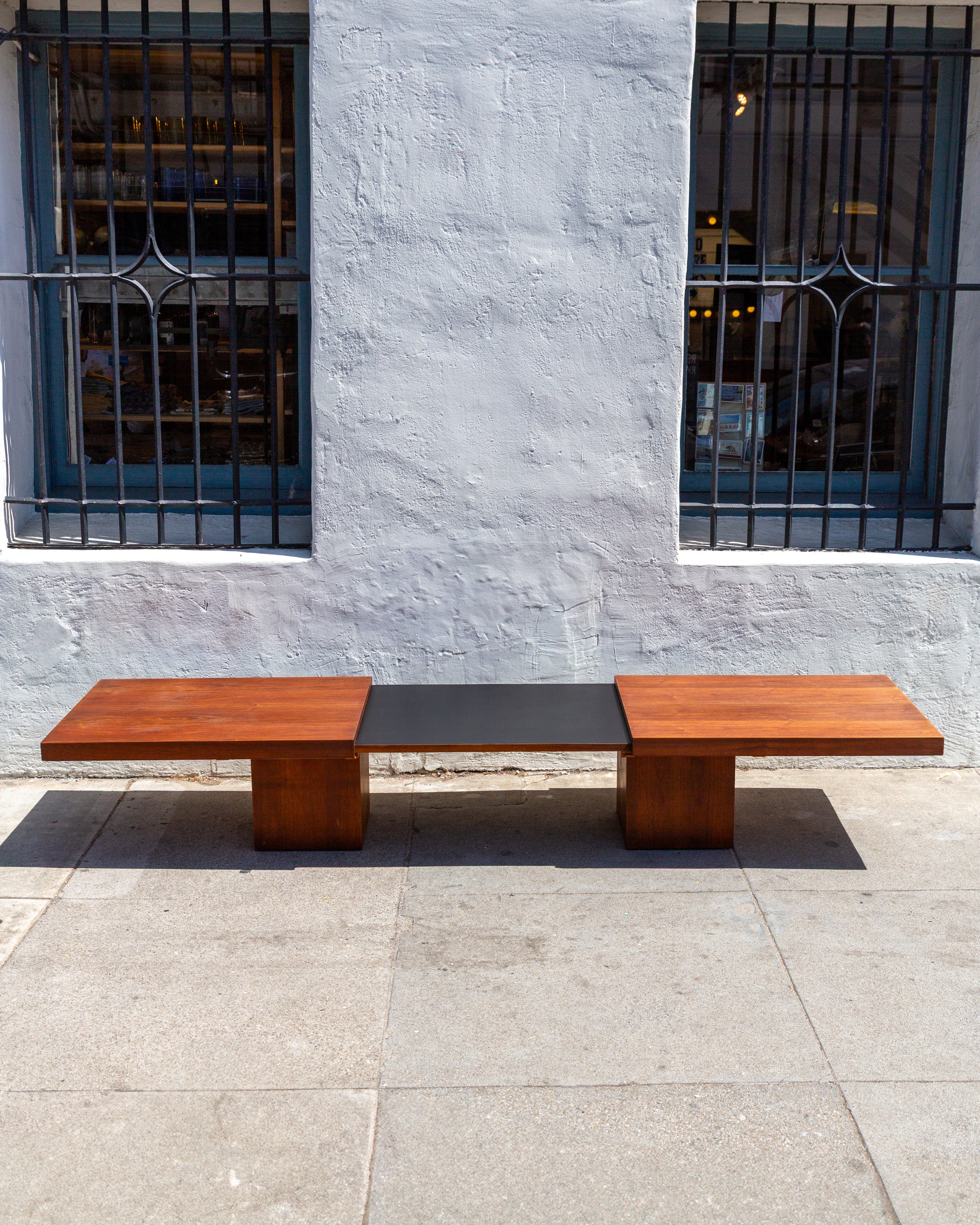 Mid-Century Walnut Expanding Coffee Table by John Keal for Brown Saltman