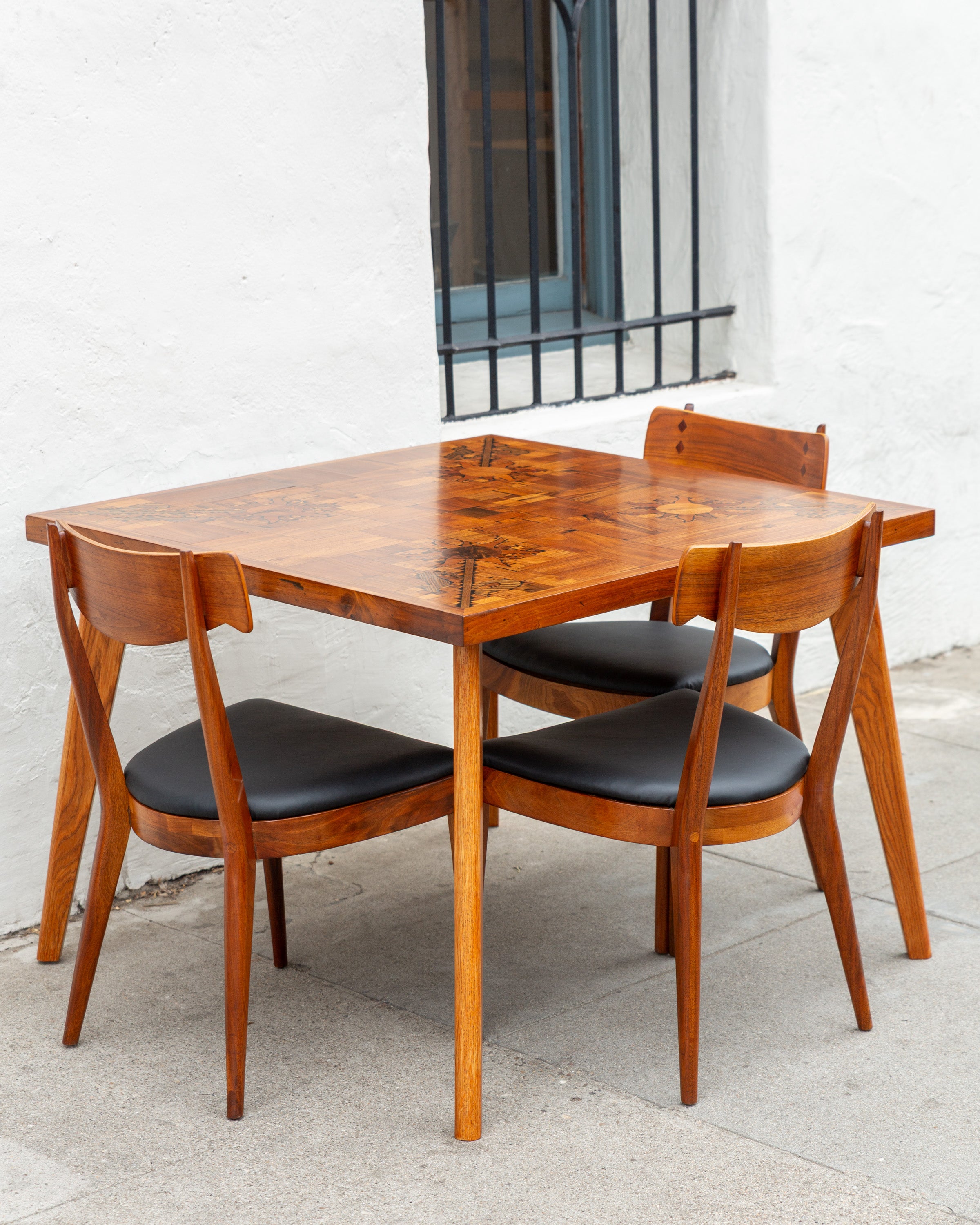 Kipp Stewart for Drexel Declaration Walnut Dining Chairs