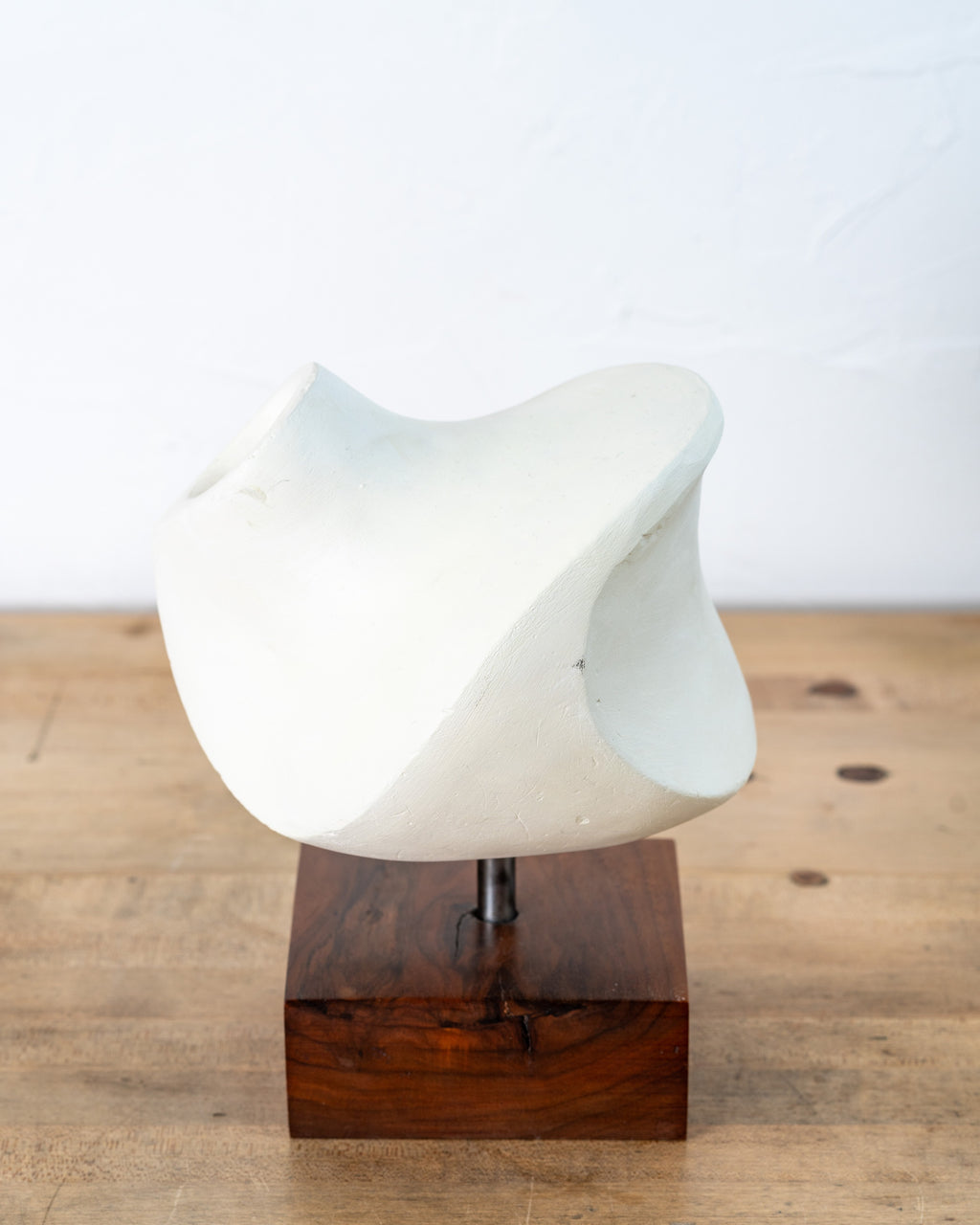 Minimalist Plaster Sculpture by Mystery Artist