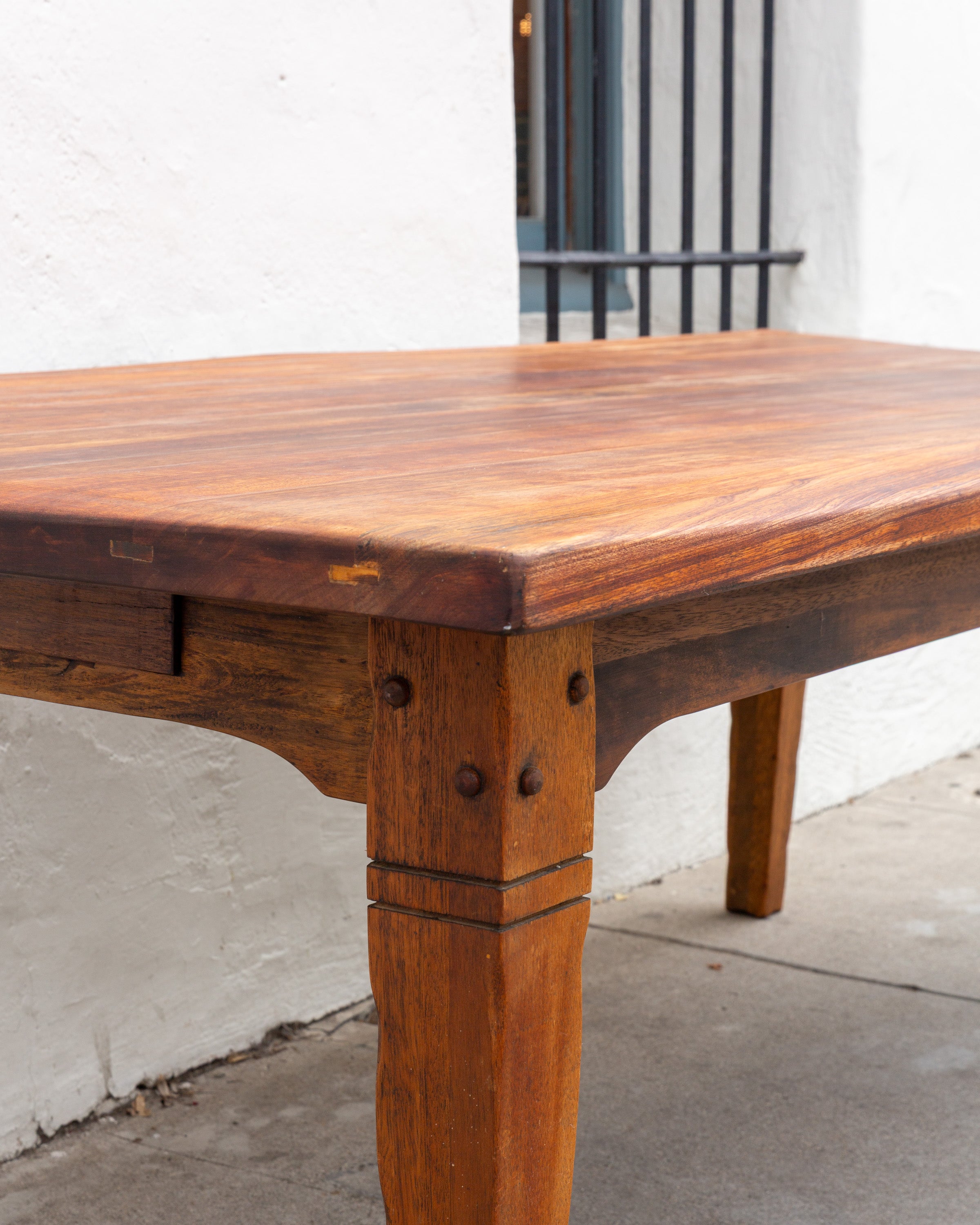 Vintage Solid Wood Refurbished Dining Table