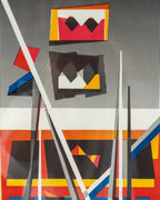 Vintage 1976 Jacob Wexler Abstract Lithograph