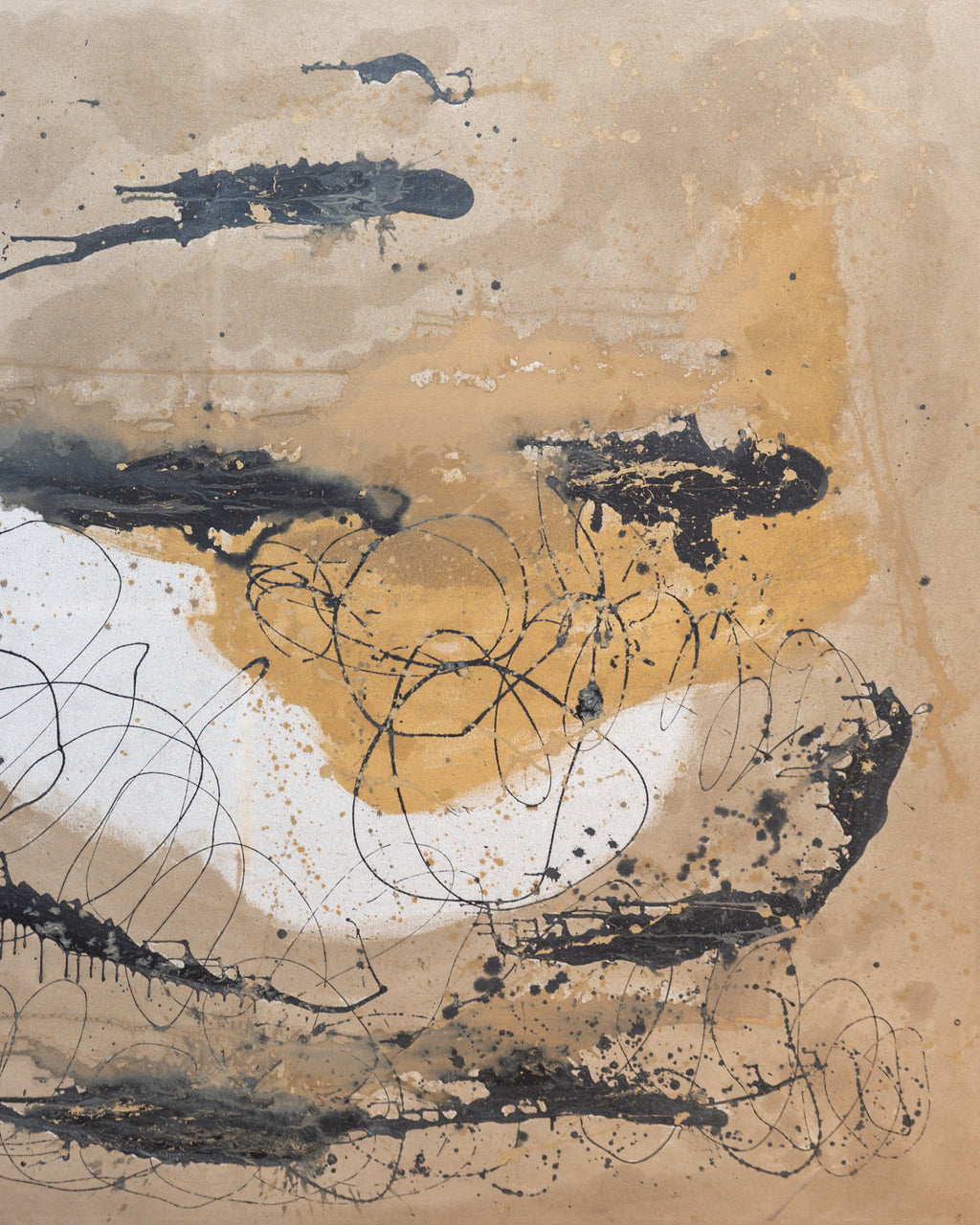 "Organic Upside Down Natural Language" Painting, Unknown Artist