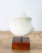 Minimalist Plaster Sculpture by Mystery Artist