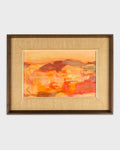 Douglass Parshall "Pink Desert" Oil Painting, 1969. Signed Front + Back