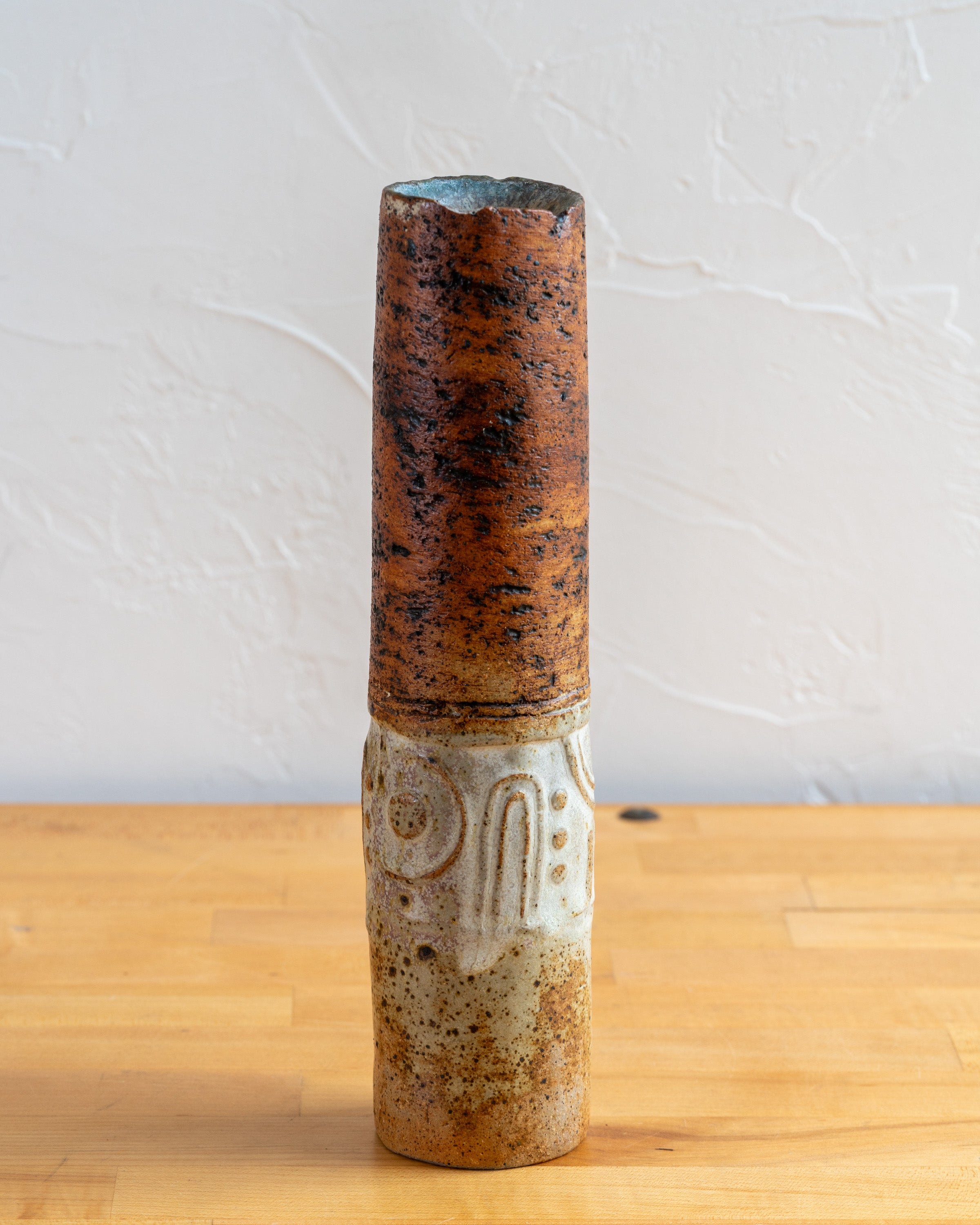 Vintage Alan Wallwork Studio Pottery Stoneware Vase