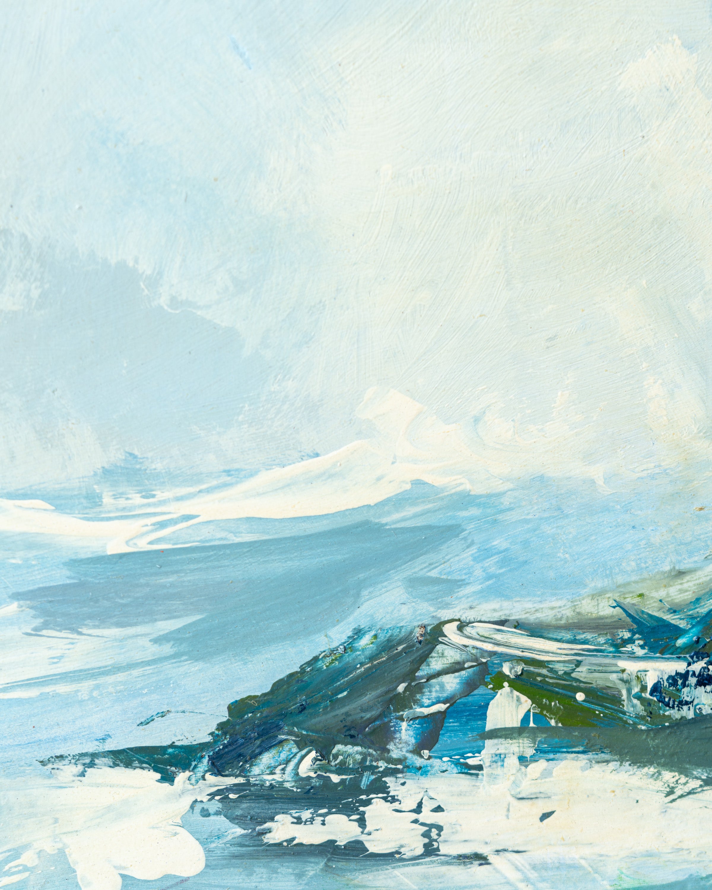 Vintage Seascape Painting, Signed Machado