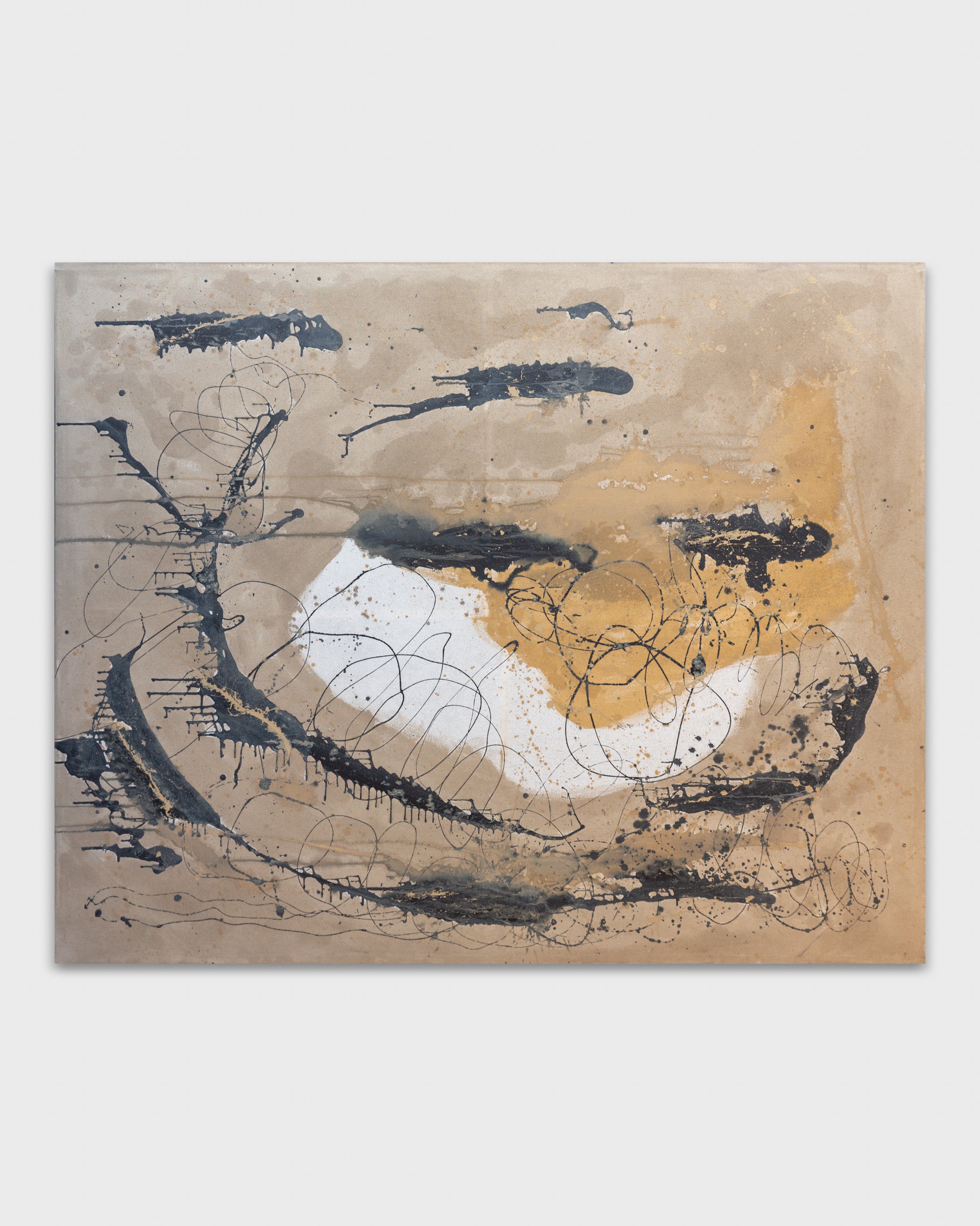 "Organic Upside Down Natural Language" Painting, Unknown Artist