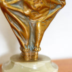French Art Deco Bronze Figure Circa 1920 Signed By George Omerth