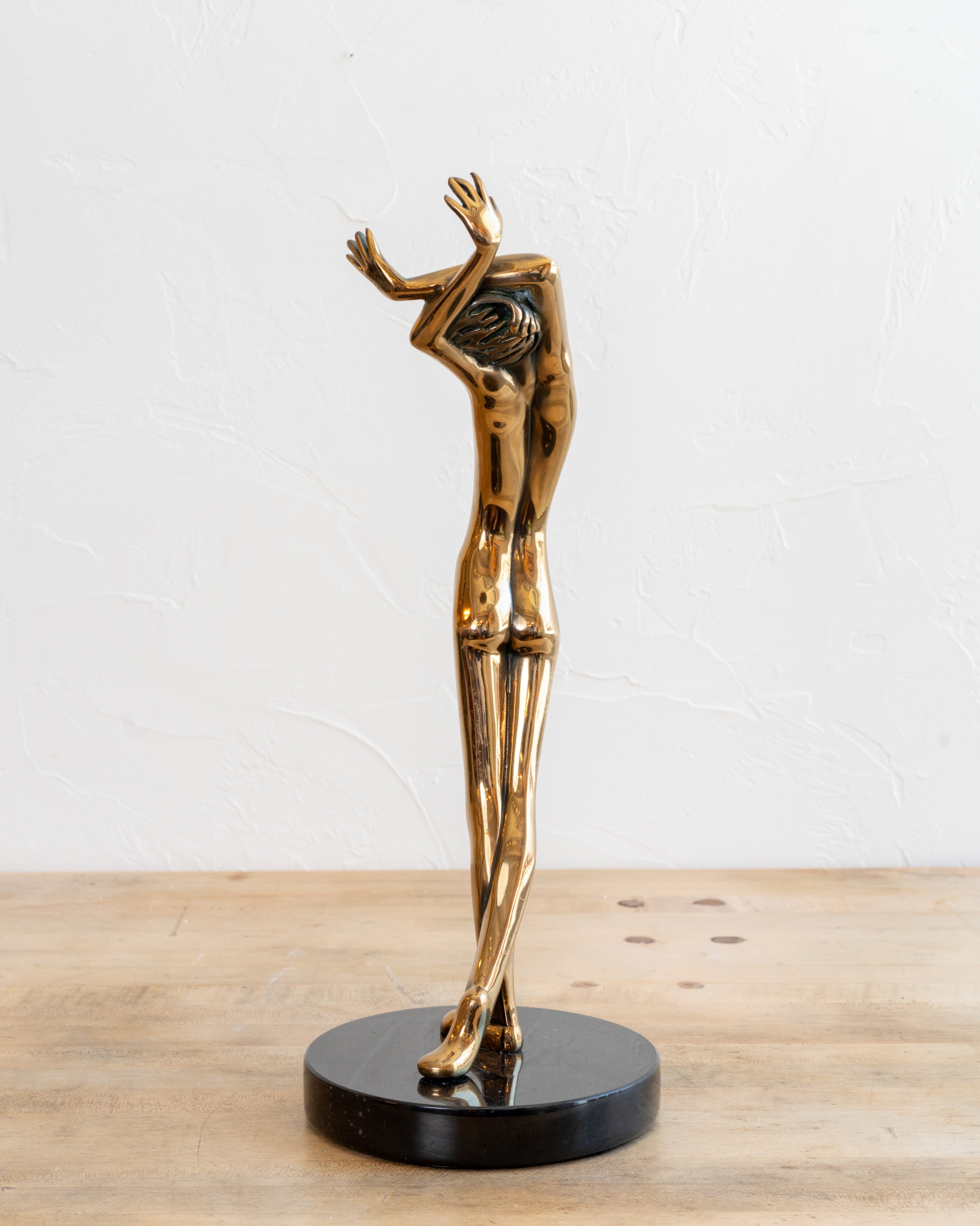 Circa 1982 Bronze Female Ballerina Sculpture By Tom & Bob Bennett