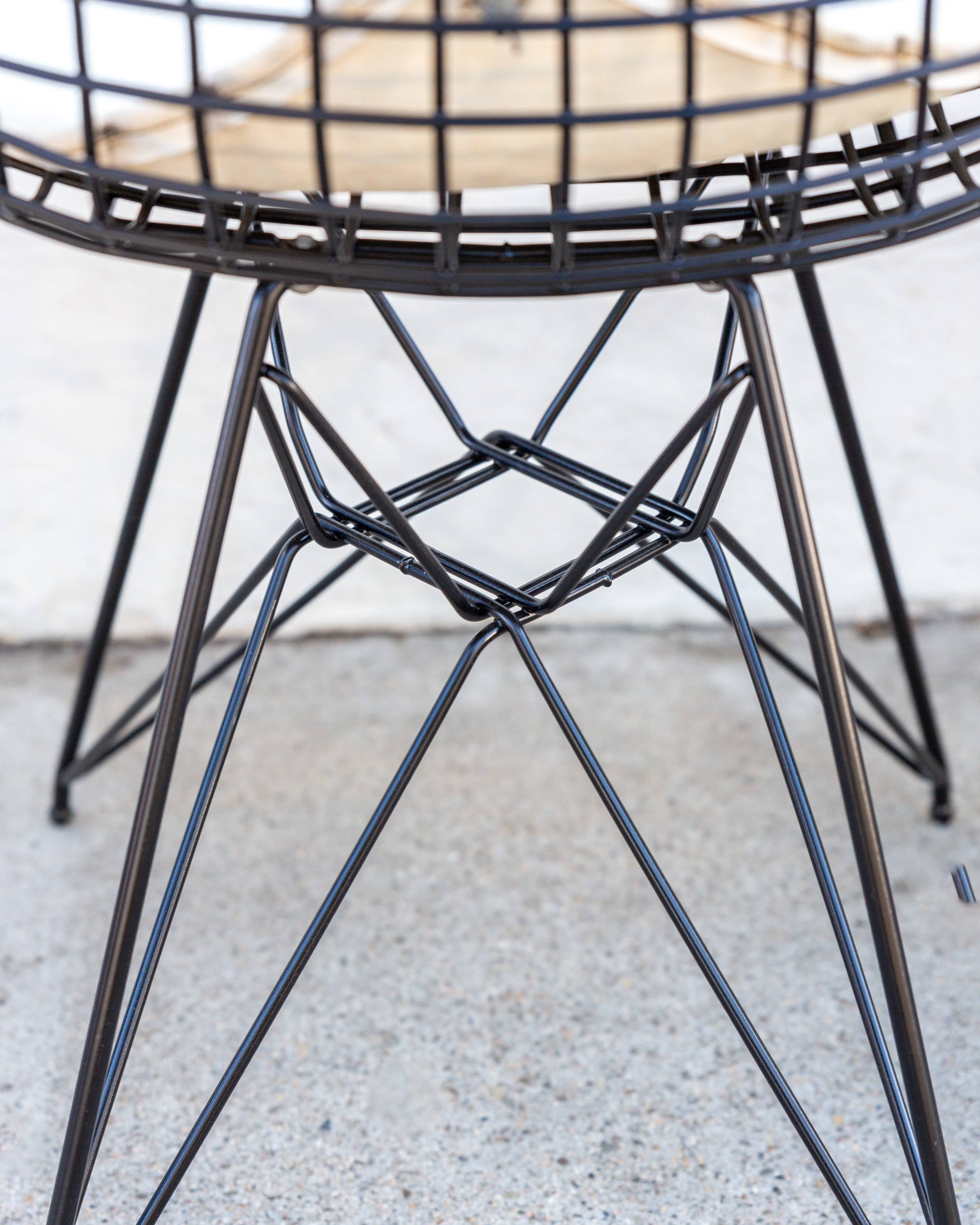 Eames DKR-2 Early 1950's New Powder Coat with Original Cushions