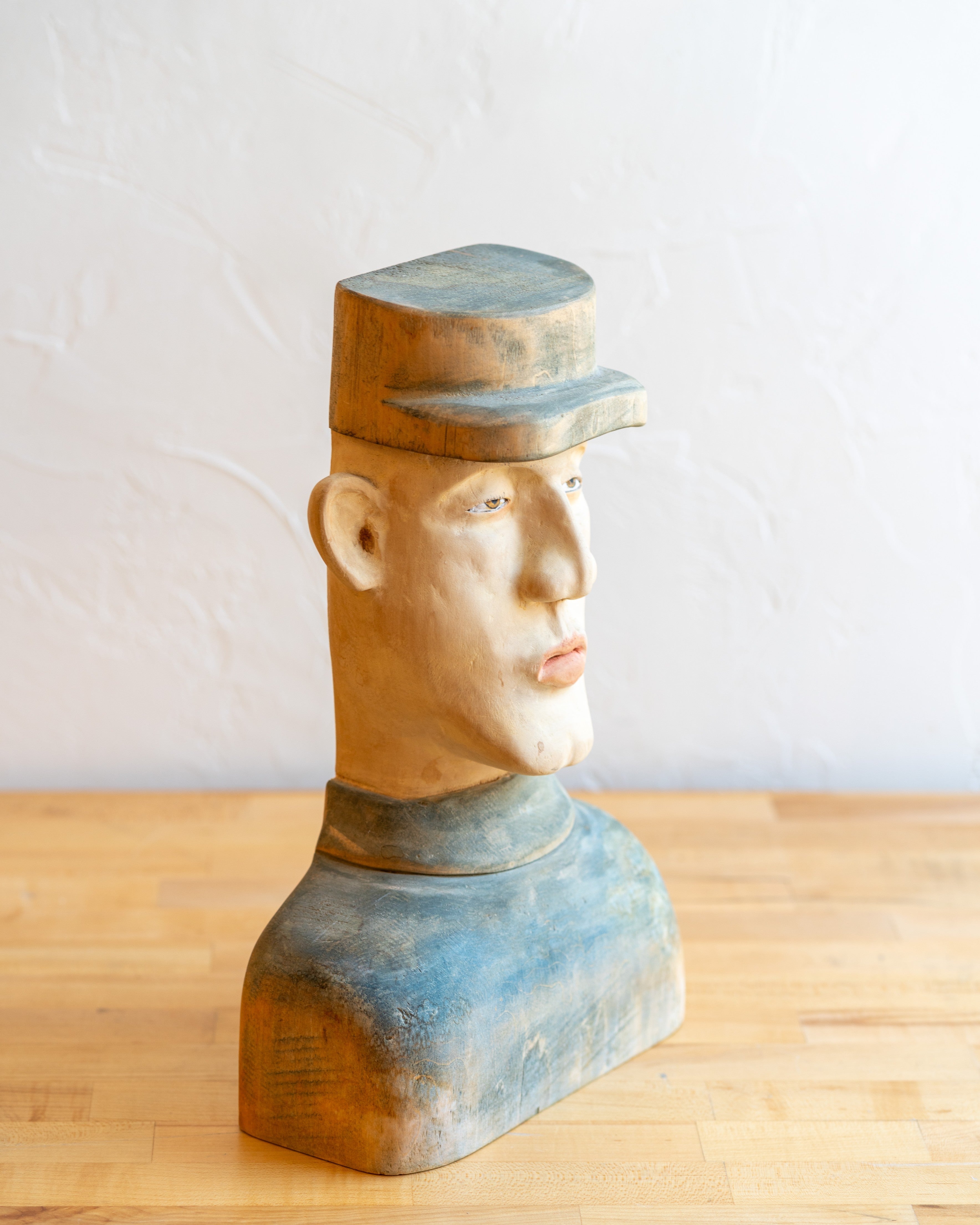 Vintage Chris Donnelly Carved Sculpture, 1996