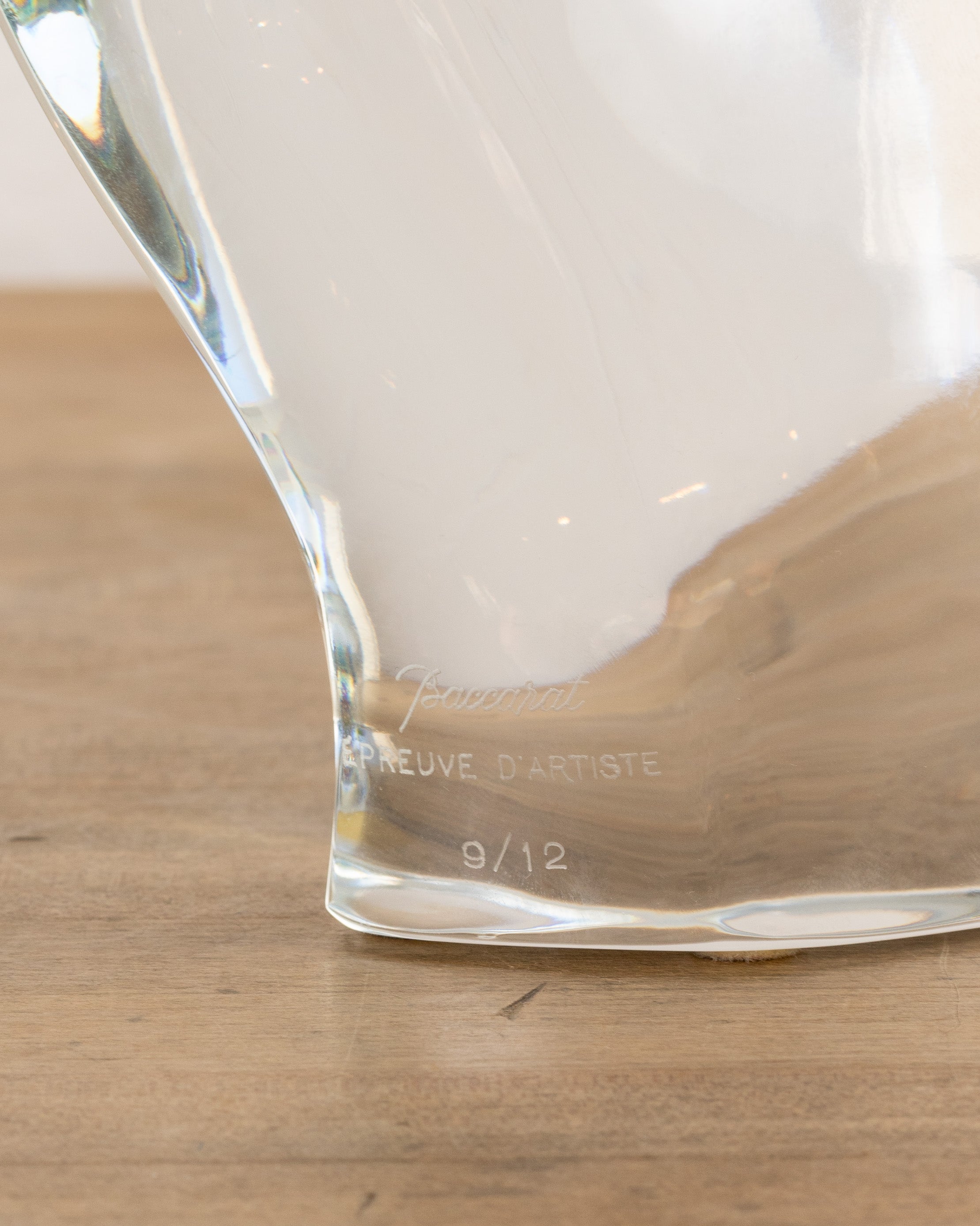 Vintage 1970's Baccarat Owl by Robert Rigot Sculpture (Itd. Ed. 9\12)