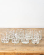 Mid Century Modern Georges Briard White Butterfly Glasses (Set of 8)