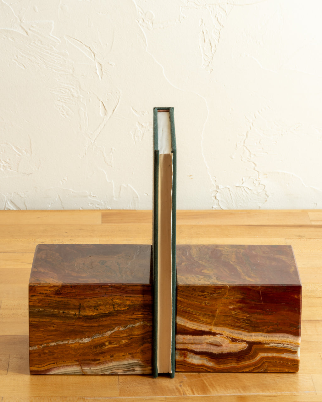 Stone Block Bookends Pair – The Blue Door