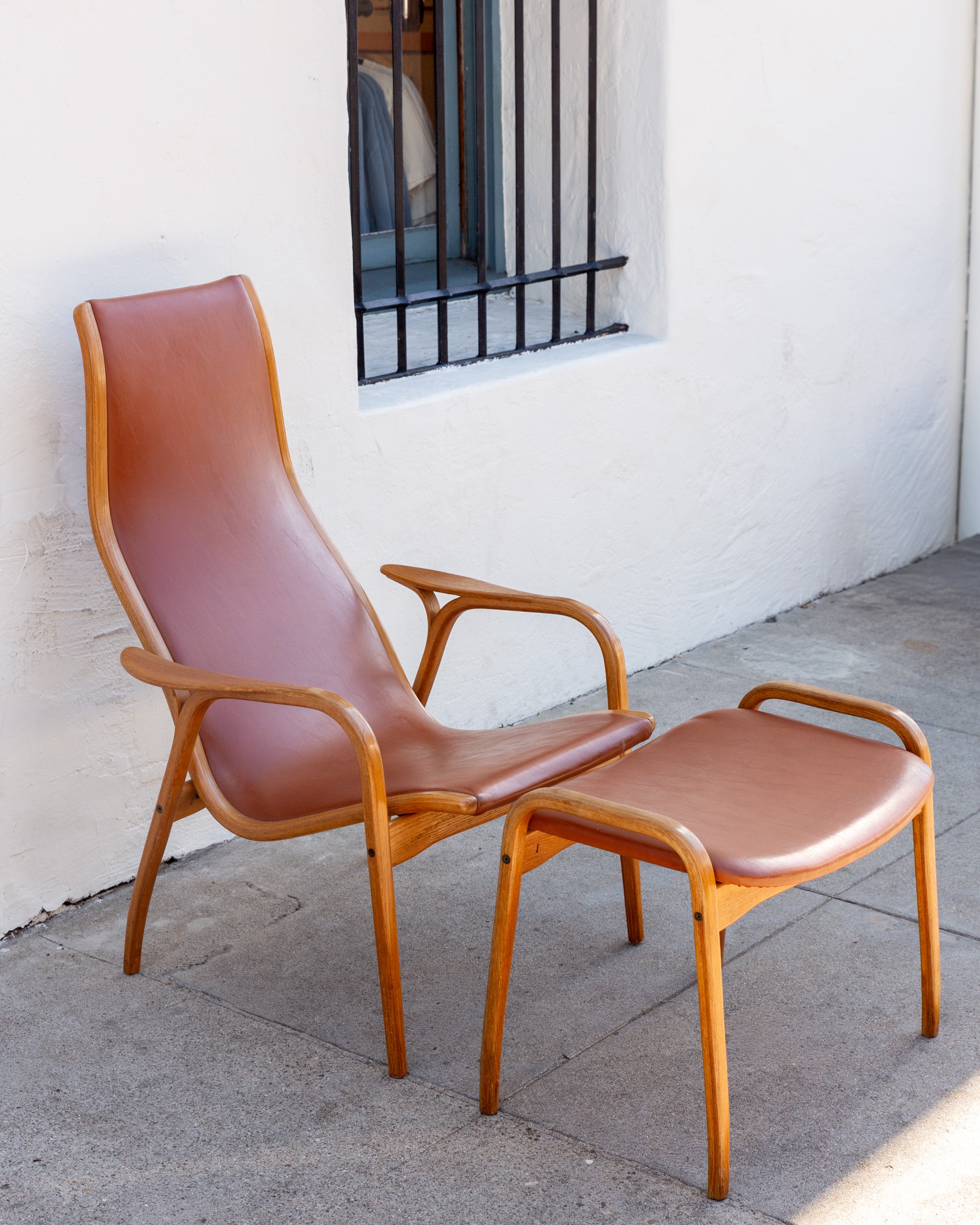 Lamino Lounge Chair and Ottoman, Designed by Yngve Ekstrom