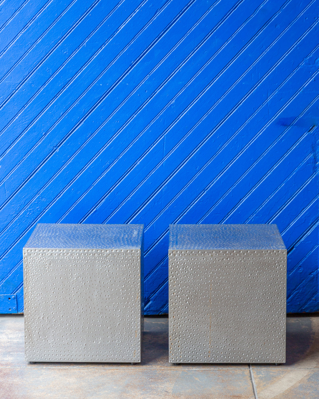 Hand Hammered Metal Works Cube