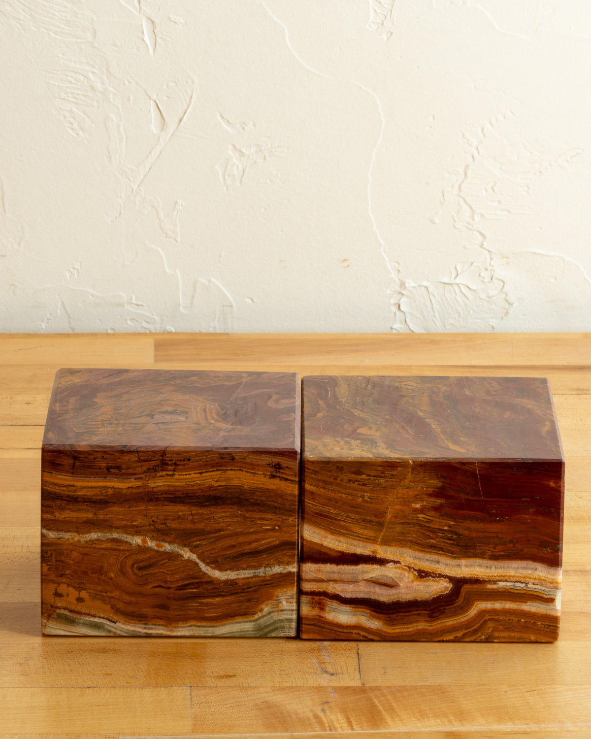 Stone Block Bookends Pair – The Blue Door