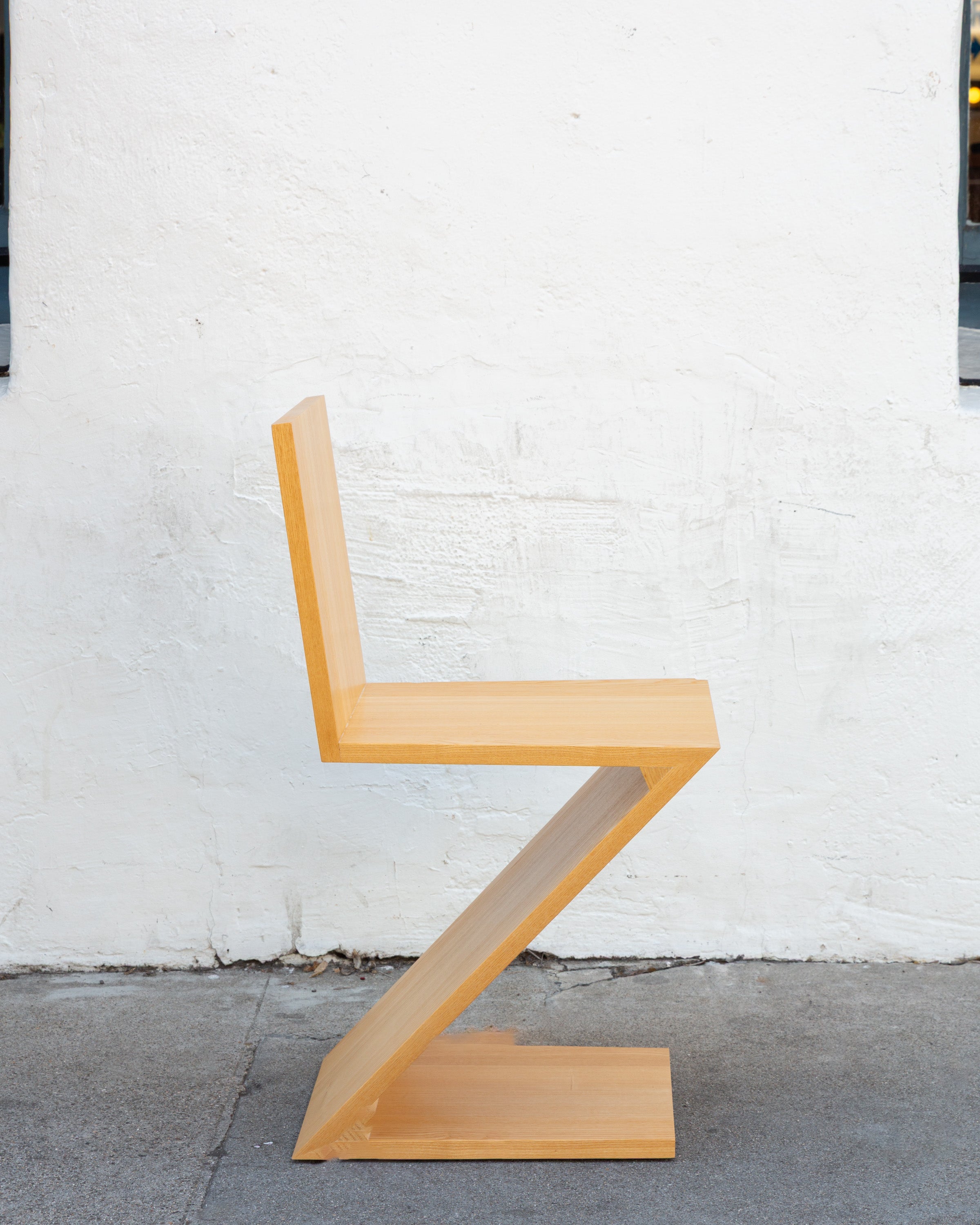 Iconic Zig Zag Chair by Gerrit Thomas Rietveld Originally Designed in 1934, As F
