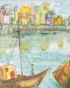 Vintage Oil on Canvas Seascape