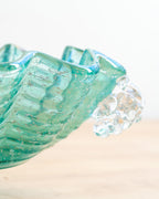 Vintage Handblown Murano Glass Bowl with Grape Handles