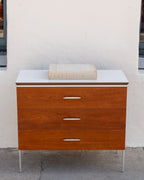 Vintage 1960s Vista of California, Walnut 3-Drawer Dresser