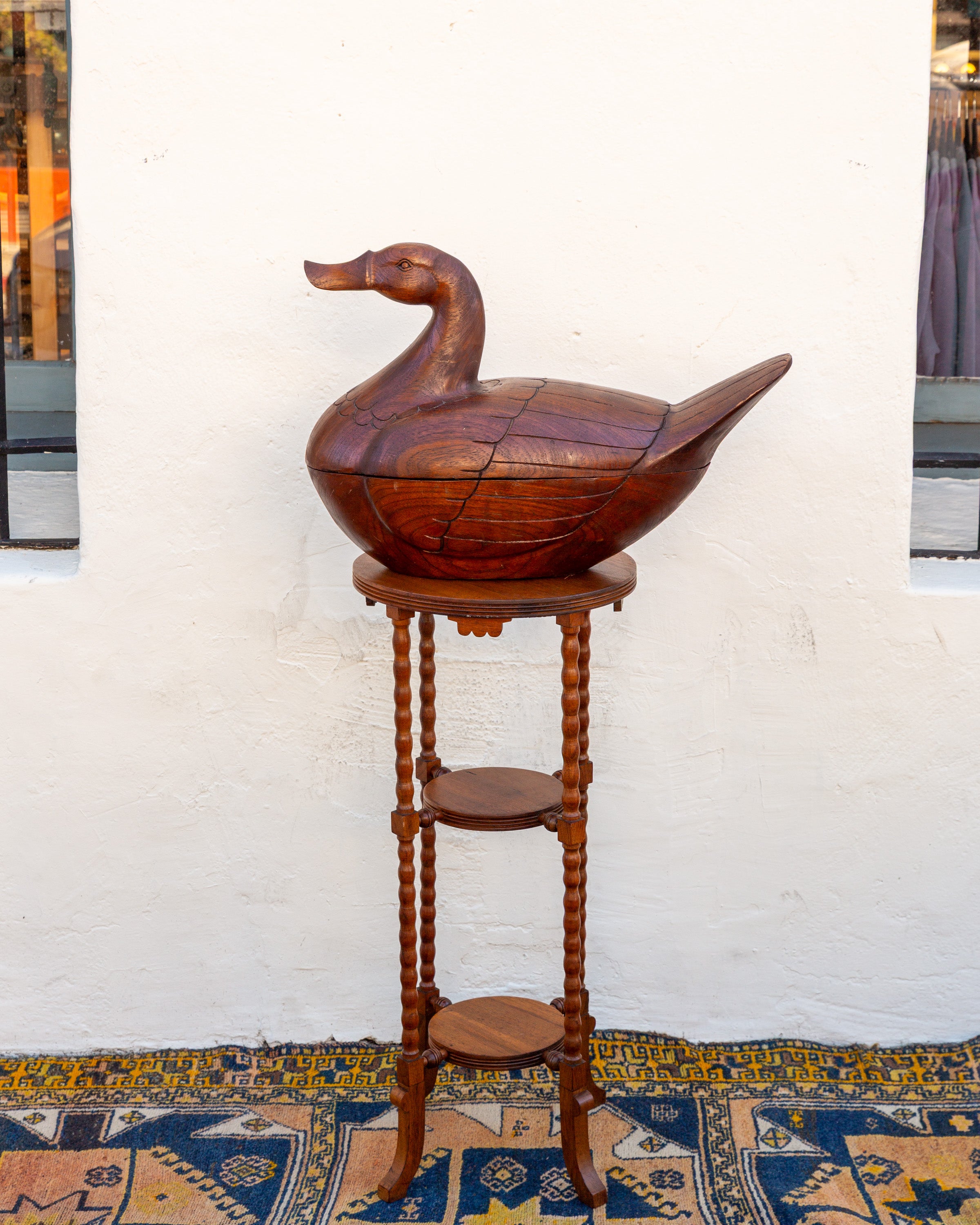 Giant Carved Duck Box