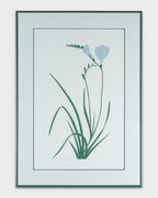 Early Rare Henry Evans Linocut "Freesia" LTD ED 146/150 Pencil Signed, 1985