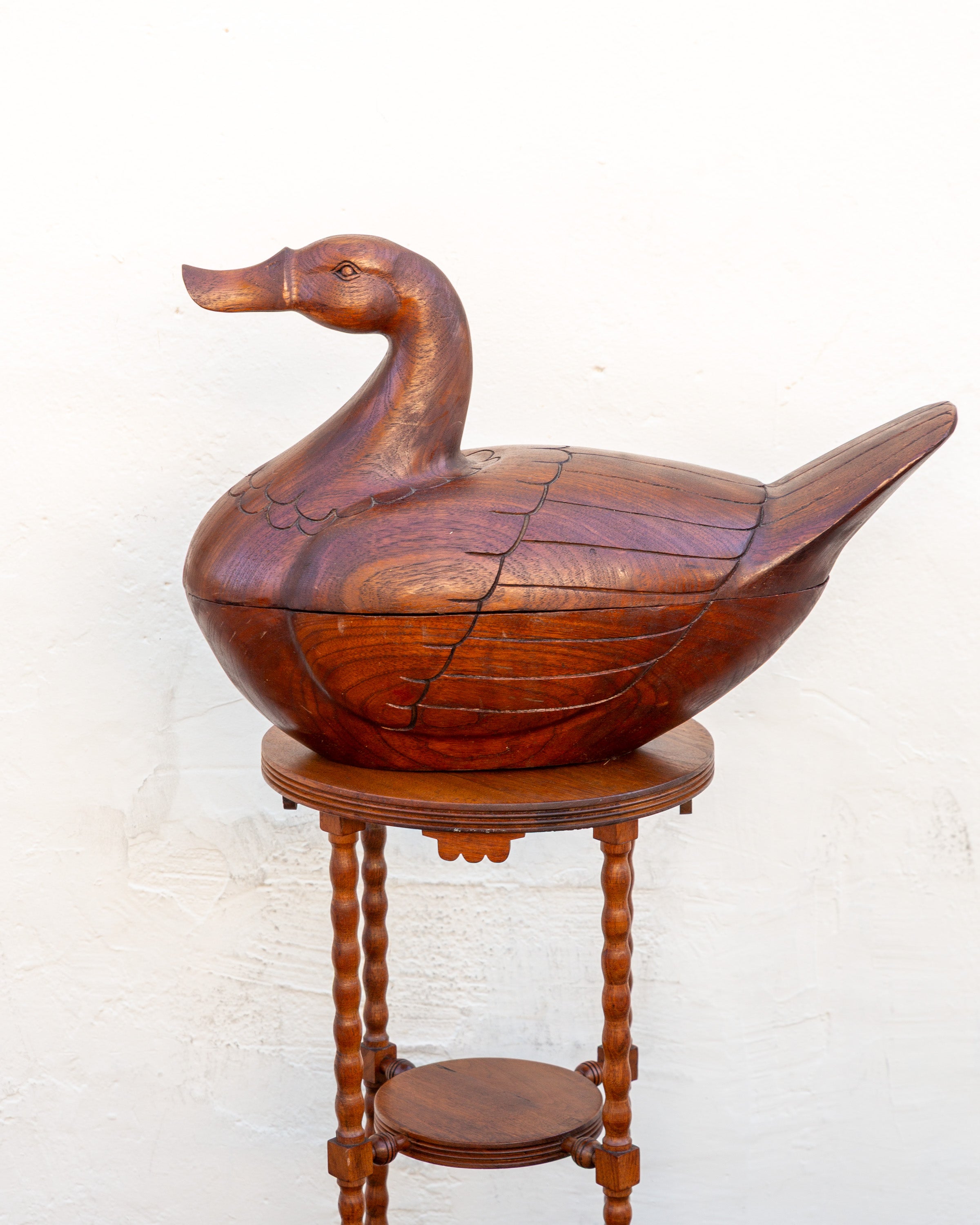 Giant Carved Duck Box