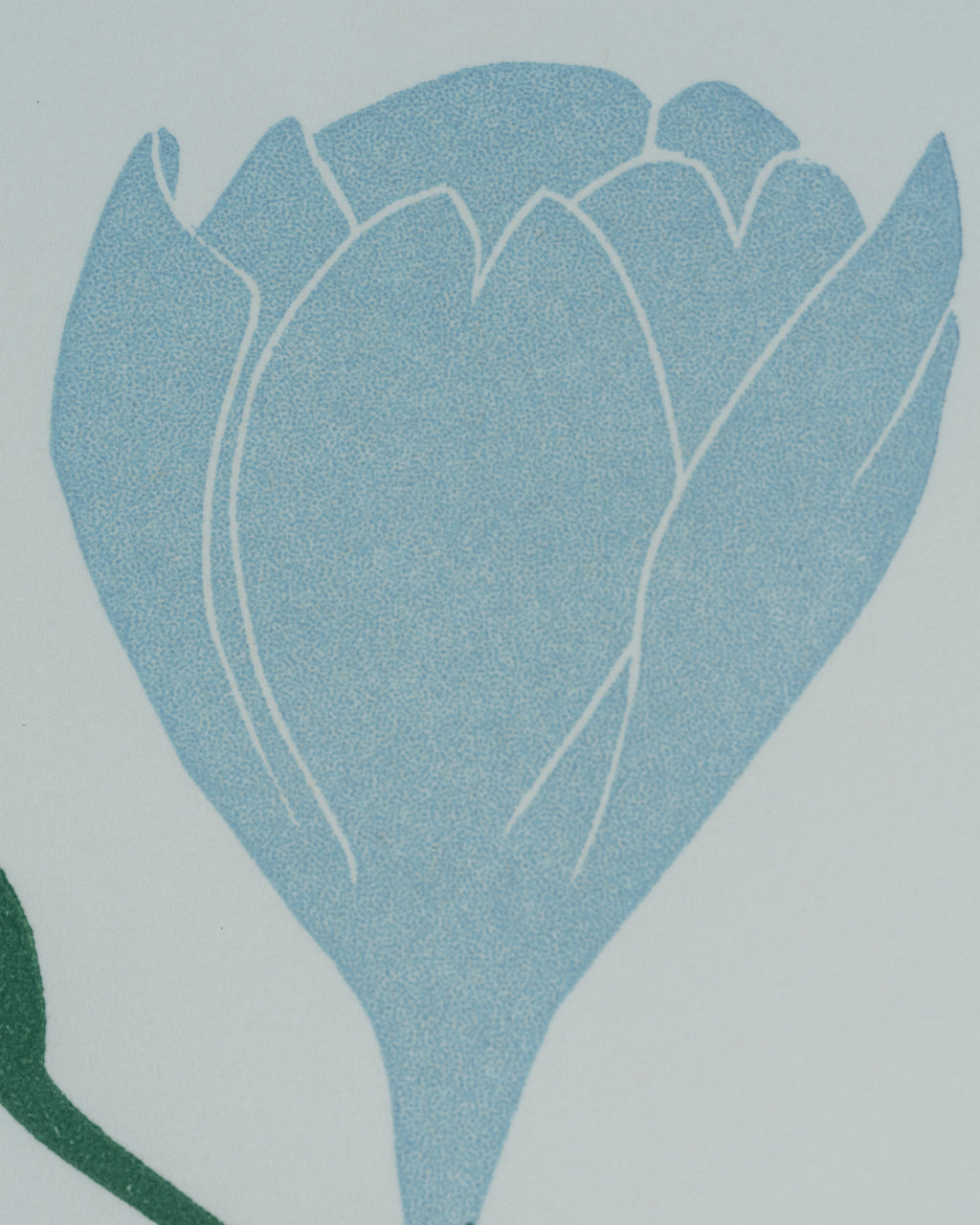 Early Rare Henry Evans Linocut "Freesia" LTD ED 146/150 Pencil Signed, 1985