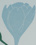 Early Rare Henry Evans Linocut "Freesia" LTD ED 146/150 Pencil Signed, 1985