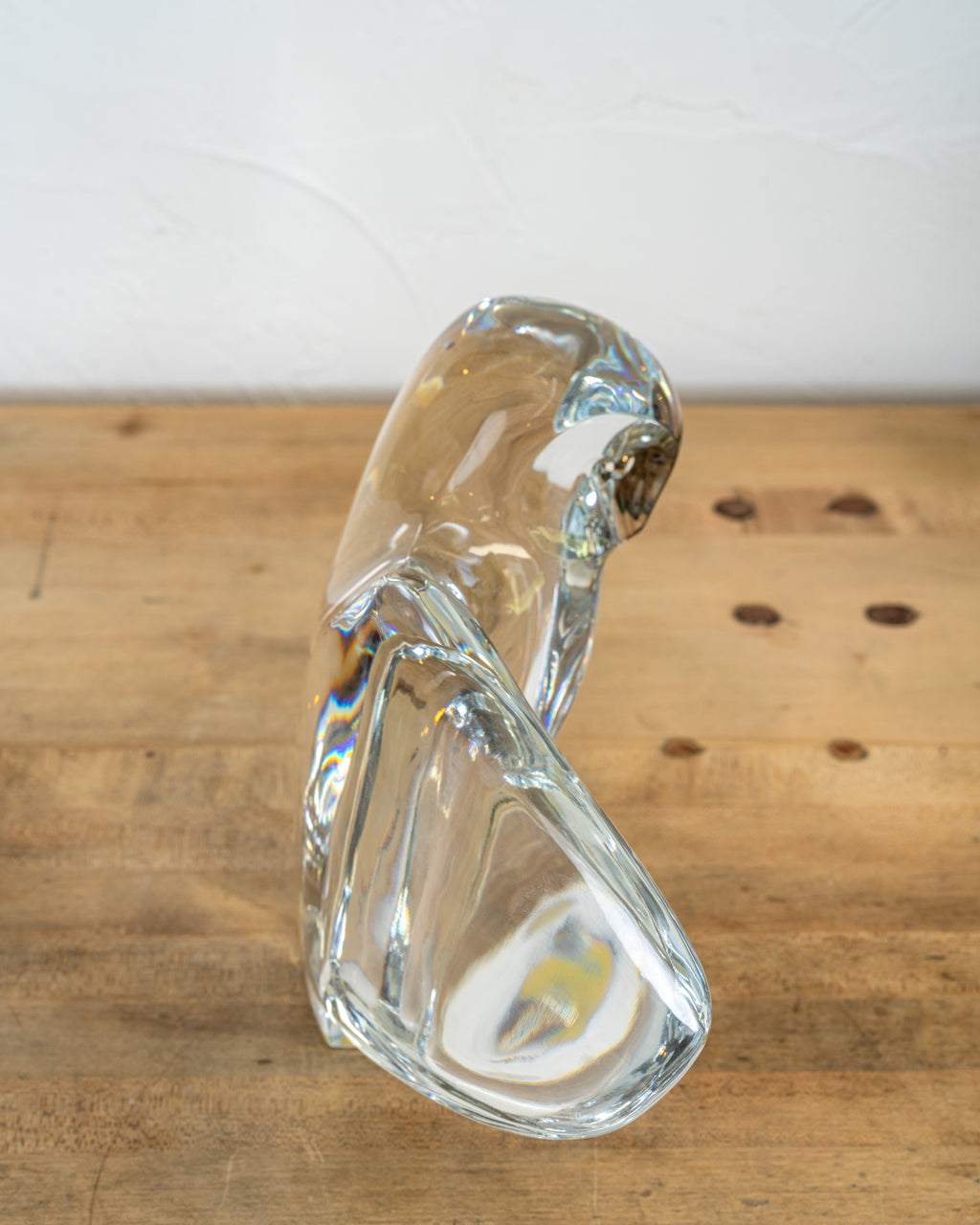 Vintage 1970's Baccarat Owl by Robert Rigot Sculpture (Itd. Ed. 9\12)