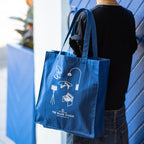 The Blue Door Canvas Tote - Blue
