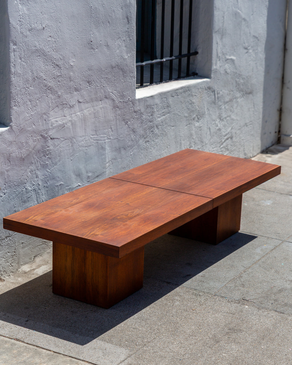 Mid-Century Walnut Expanding Coffee Table by John Keal for Brown Saltman