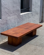 Mid-Century Walnut Expanding Coffee Table by John Keal for Brown Saltman