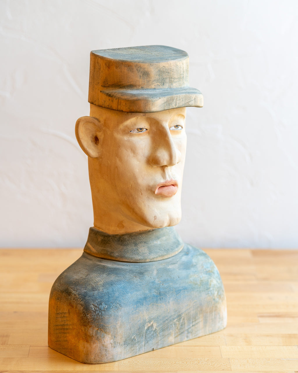 Vintage Chris Donnelly Carved Sculpture, 1996