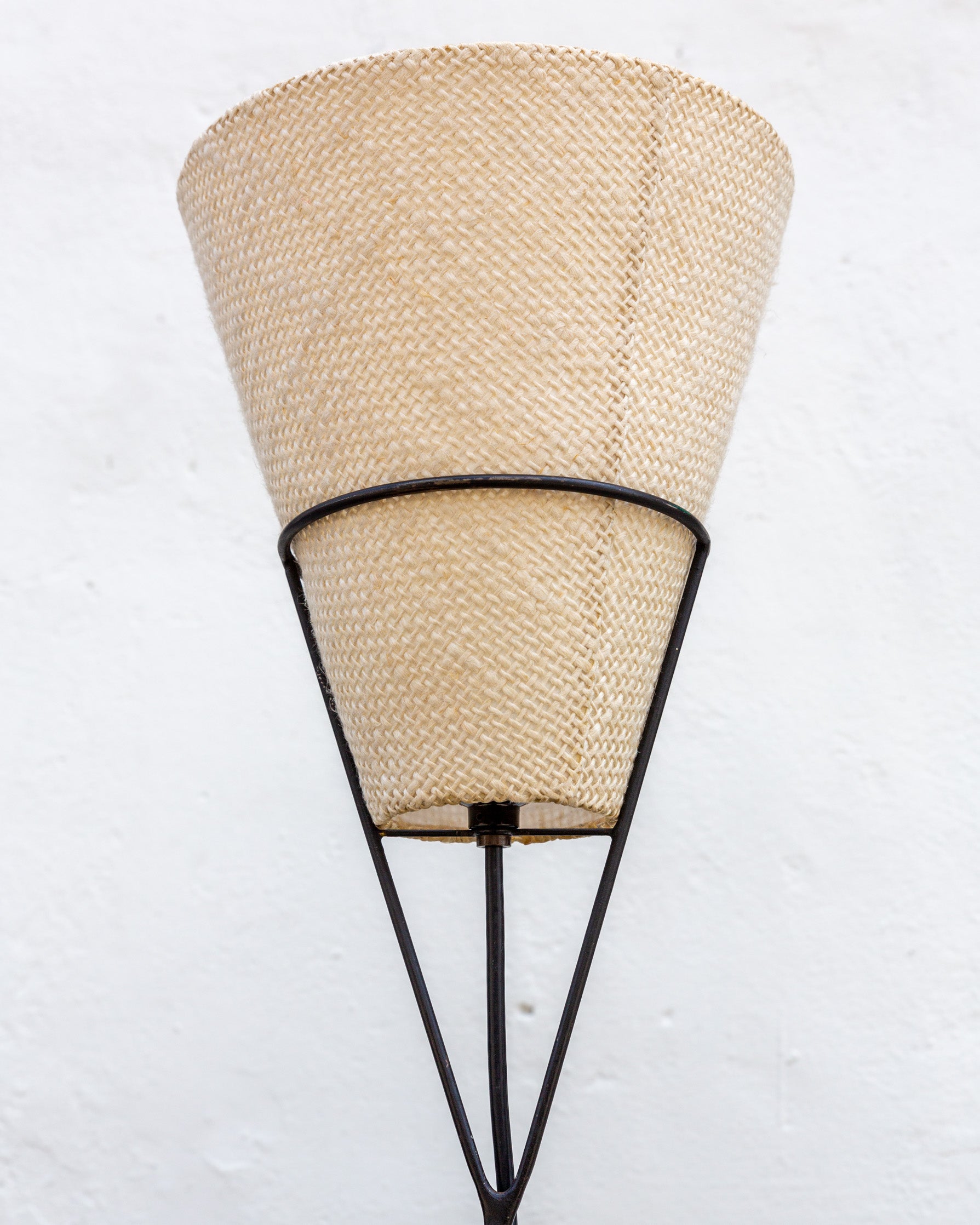 Original Early 1950s Carl Aubock Vice Versa Iron Floor Lamp