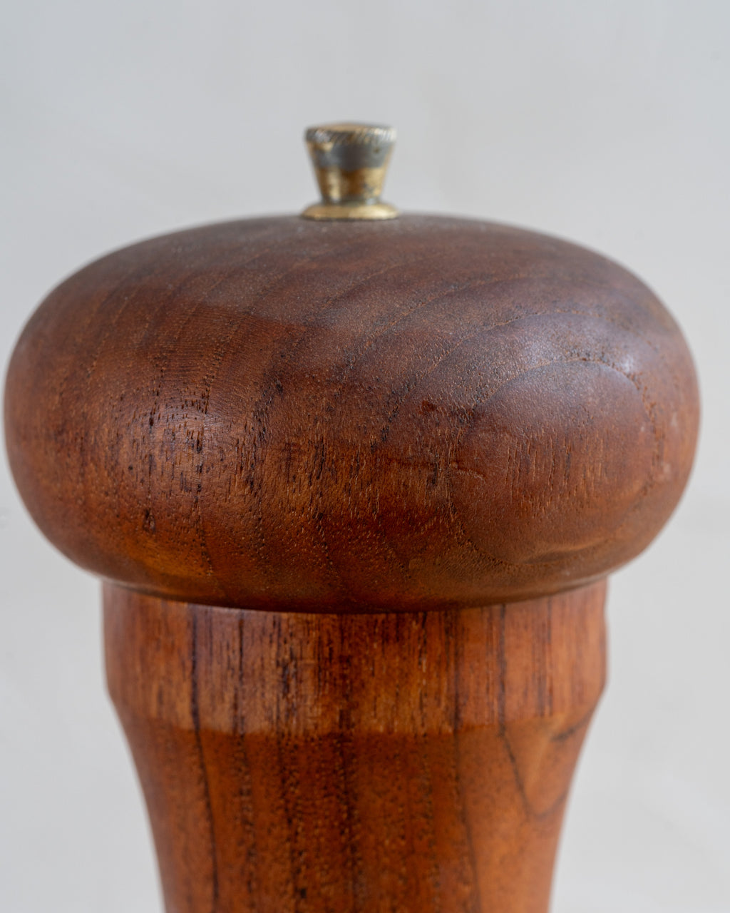 Vintage Large Teak Italian Pepper Grinder