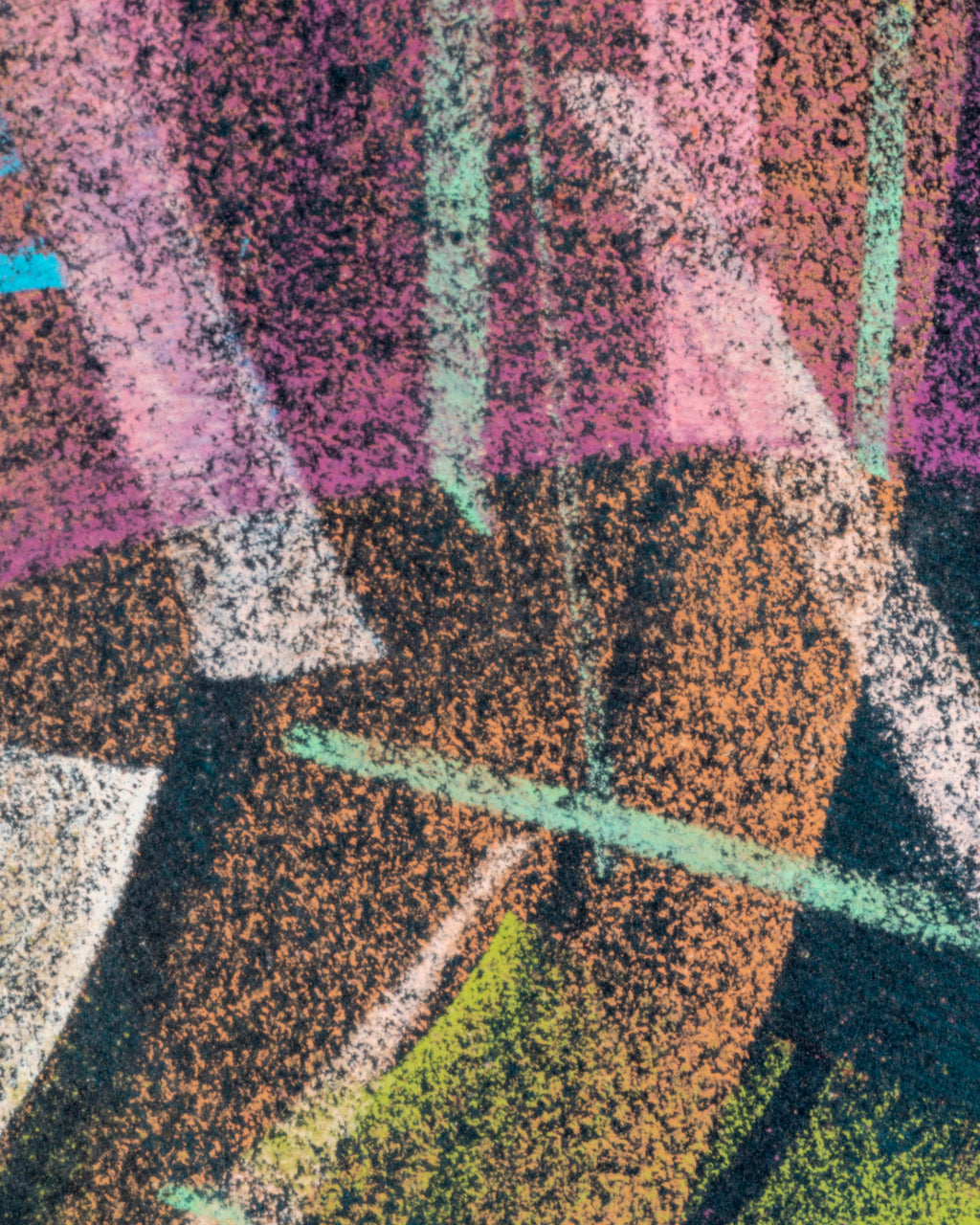 Modernist Pastel Painting Signed, Mystery