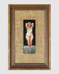 Vintage Full Figure Nude Painting Signed J.D.