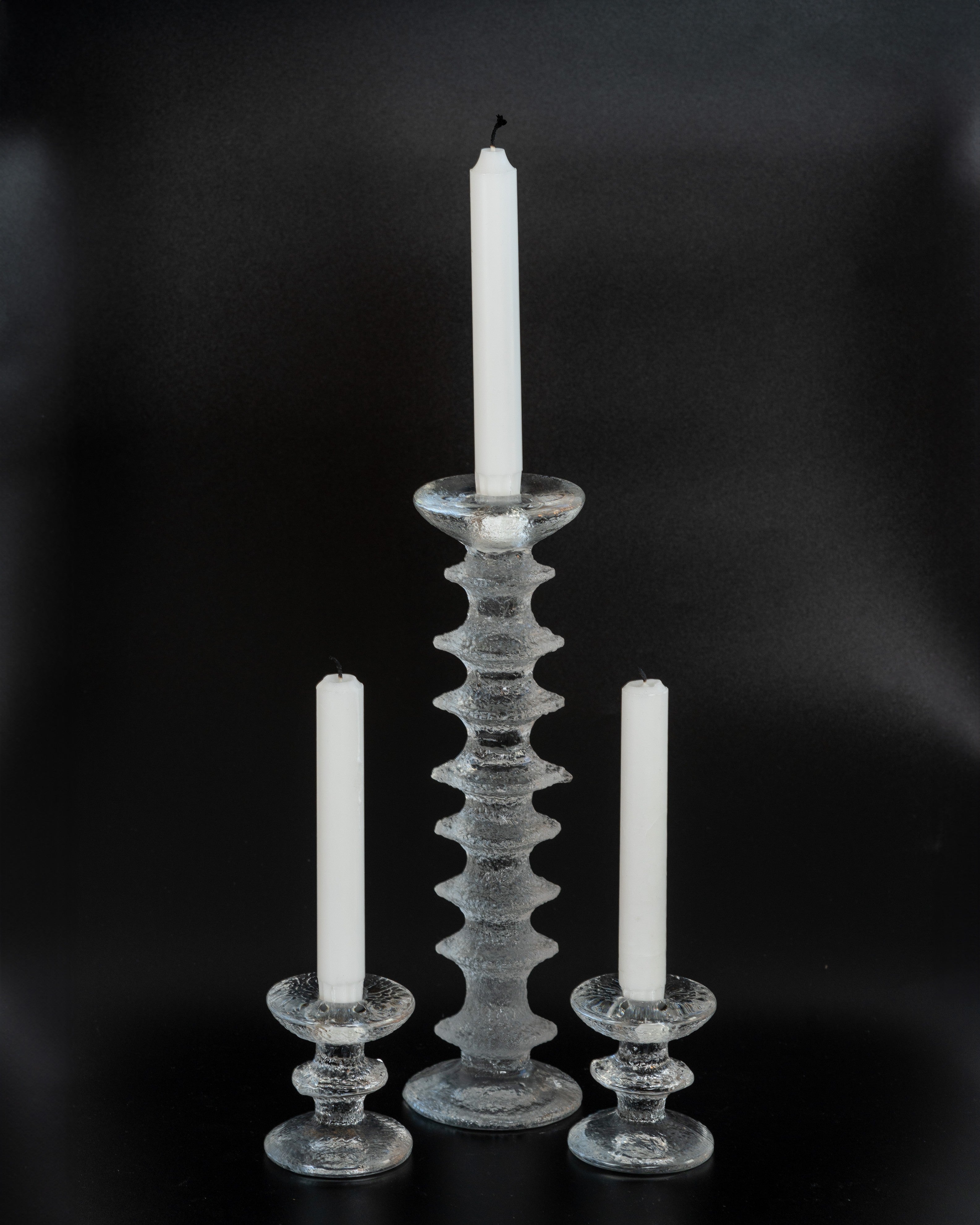 Finland Modern Glass 'Festivo' Candle by Timo Sarpaneva