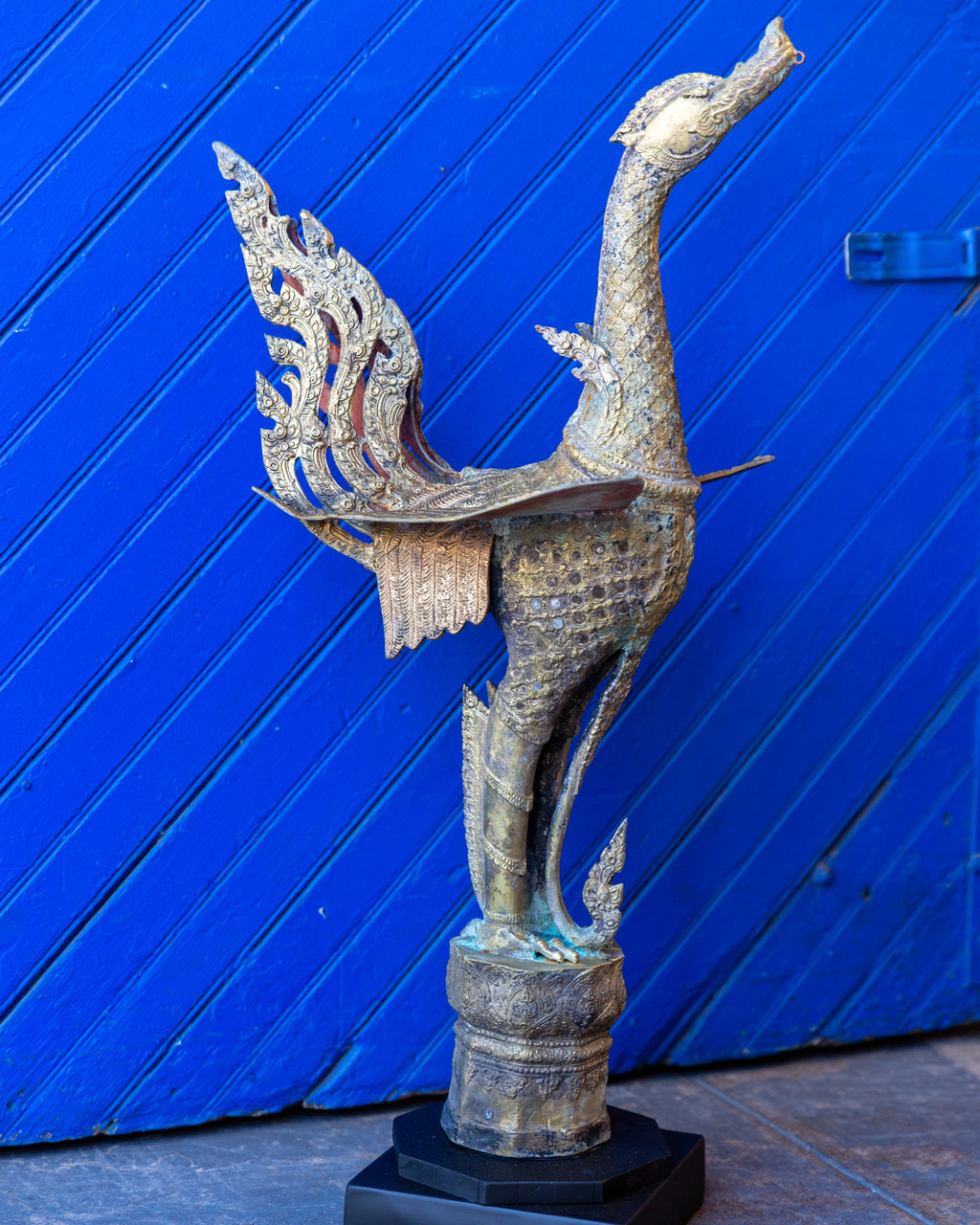 Vintage Bronze Mythical Hindu Bird on New Base