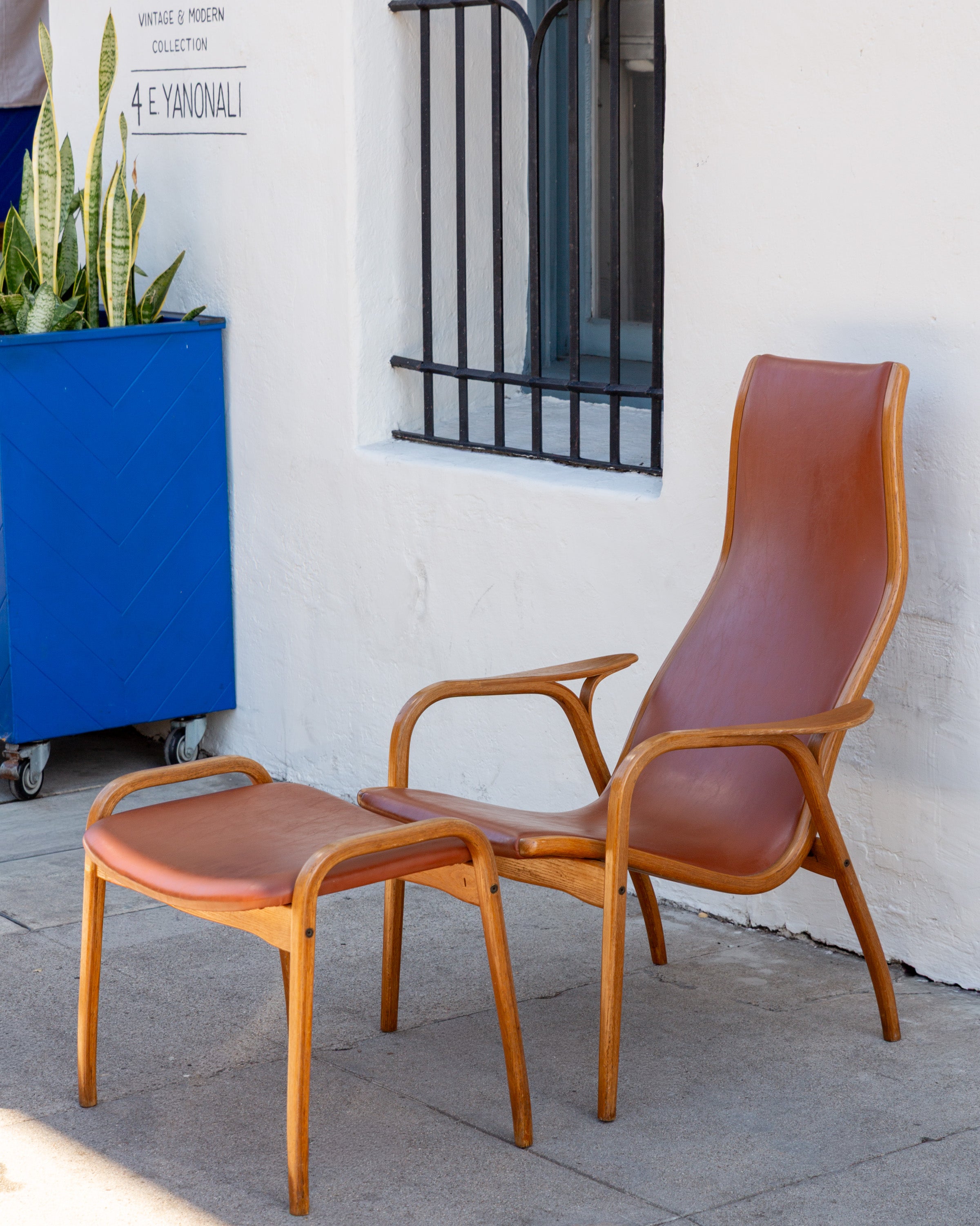 Lamino Lounge Chair and Ottoman, Designed by Yngve Ekstrom