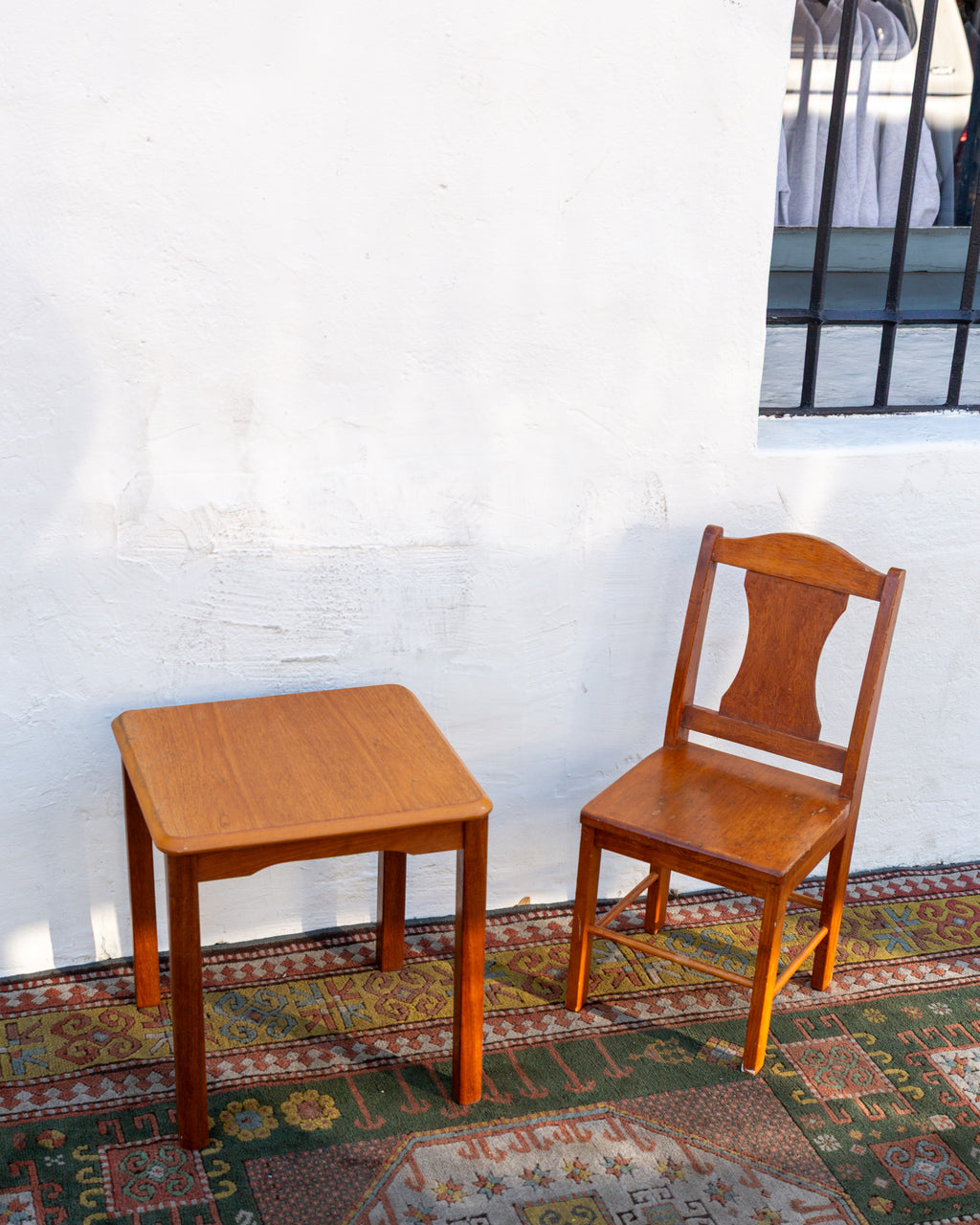 Vintage Teak Square Side Table