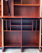 Rosewood Magic Box Folding Desk by Neils Erik Glasdam Jensen with Working Light